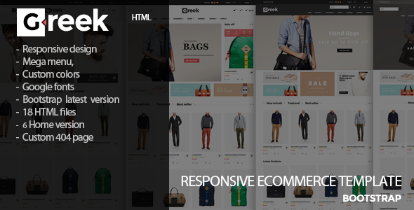 Greek - Fashion eCommerce  HTML5 Template