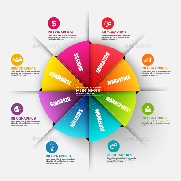 Abstract 3D Business Diagram Infographic