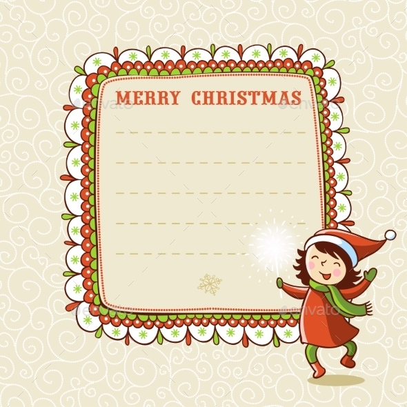 Christmas Card with Textbox