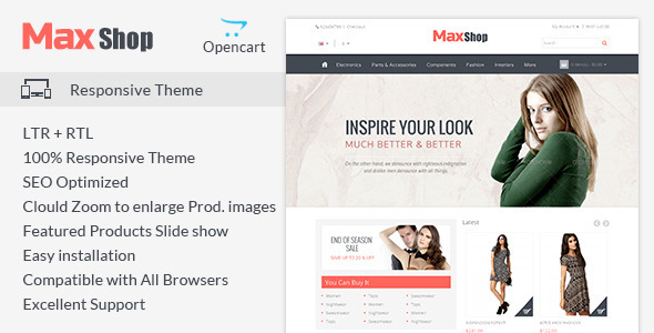 Maxshop - Responsive Opencart Theme