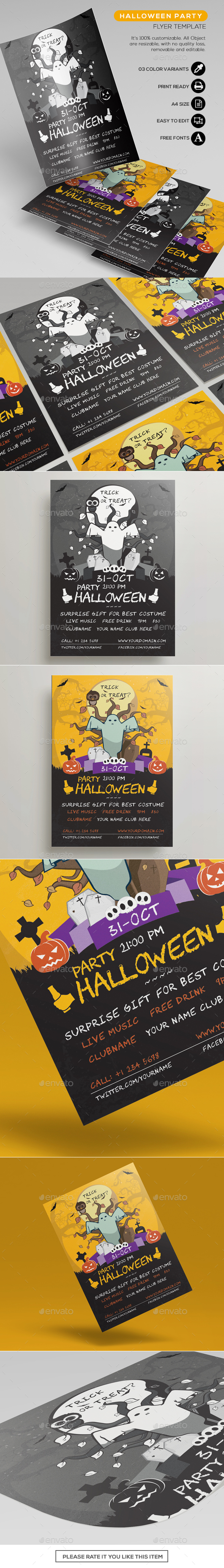 Halloween Party - Flyer Template 02