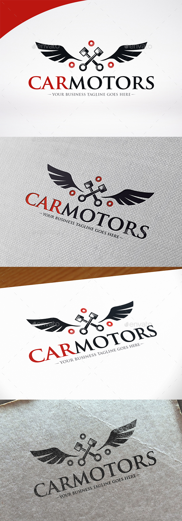 Car Motor Logo Template