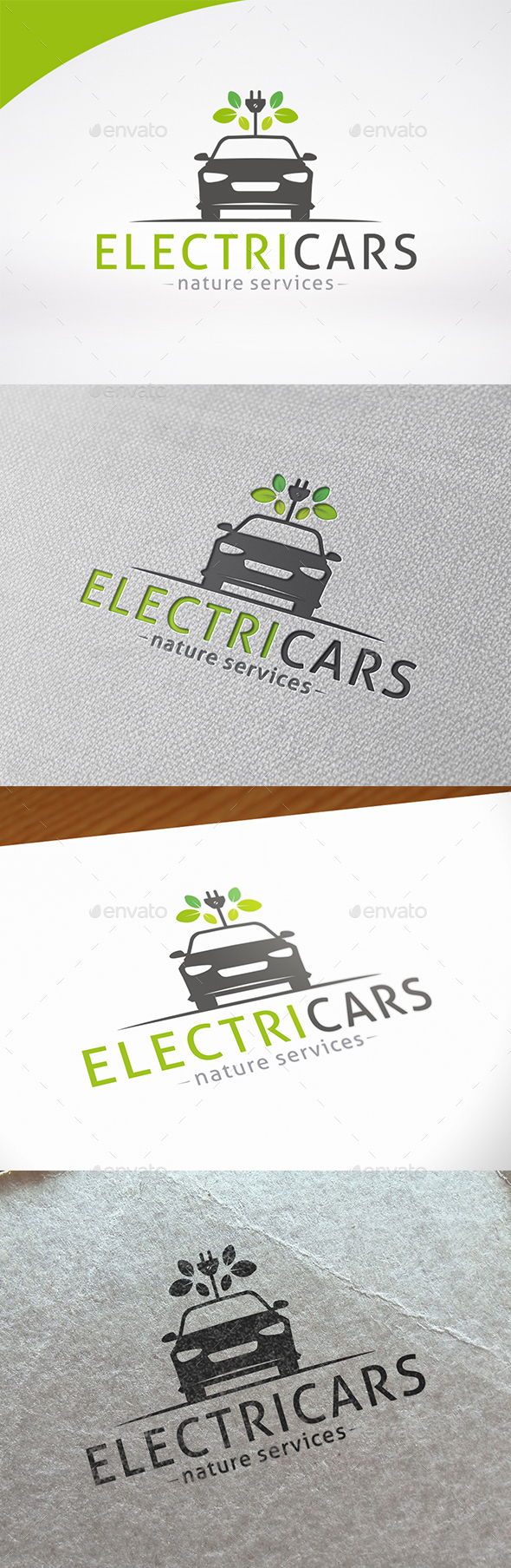 Electric Car Logo Template