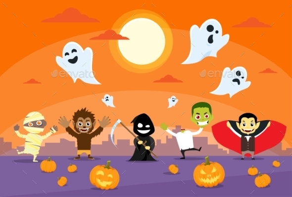 Halloween Monsters Banner