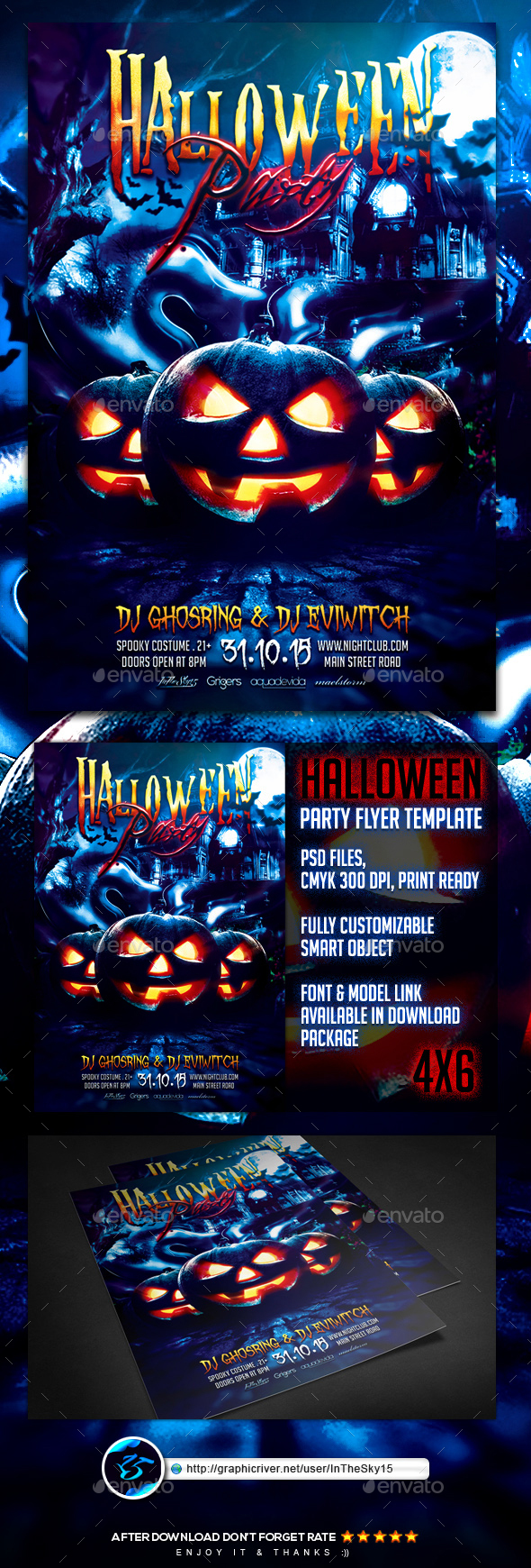 Halloween Party Flyer Template