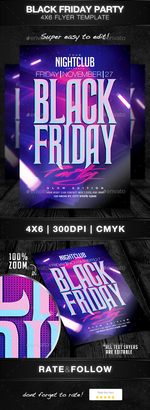 Black Friday Party Flyer Template