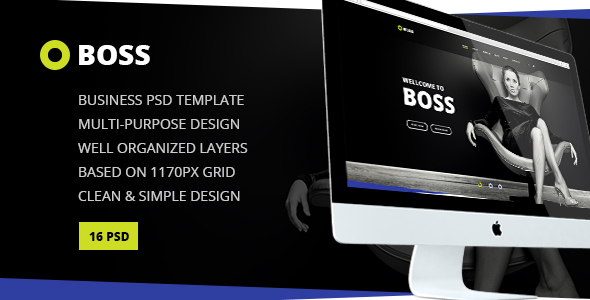 Boss -- Multi-Purpose Business PSD Template