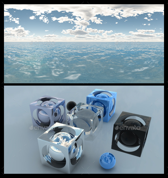 Ocean Blue Clouds 6 - HDRI - 3DOcean Item for Sale