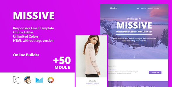 Missive - Responsive Email Template+Online Editor