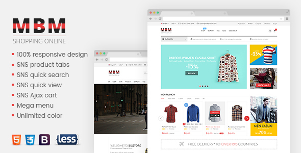 SNS Mbm - Responsive Magento Theme