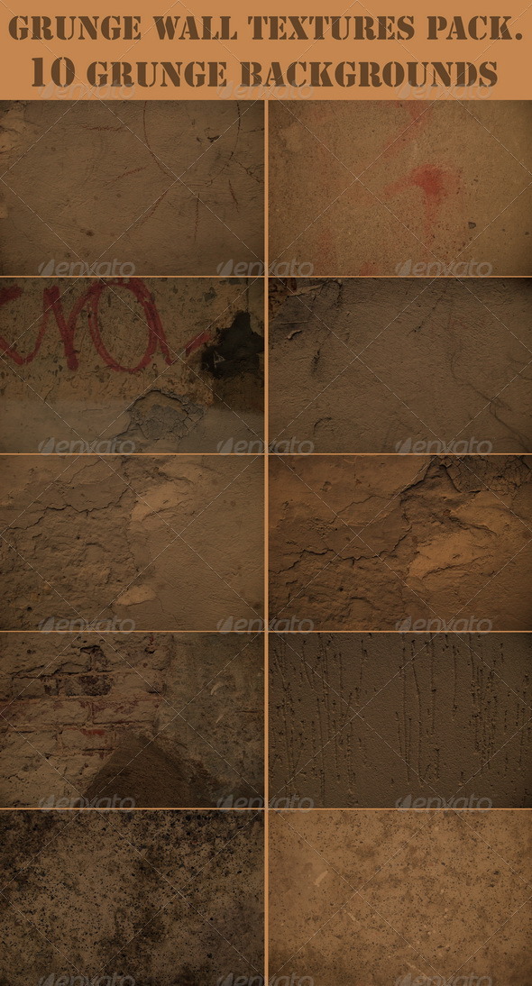 Grunge wall textures pack - Concrete Textures