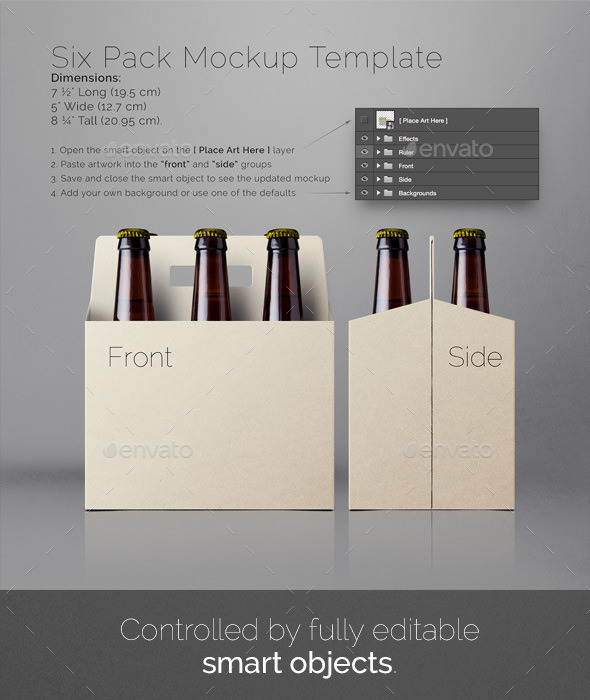 Download Six Pack Mockup by nice_incredible | GraphicRiver