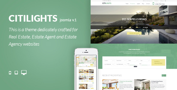 Citilights - Real Estate Joomla Template