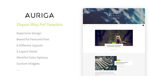 Auriga - A Responsive WordPress Blog Theme