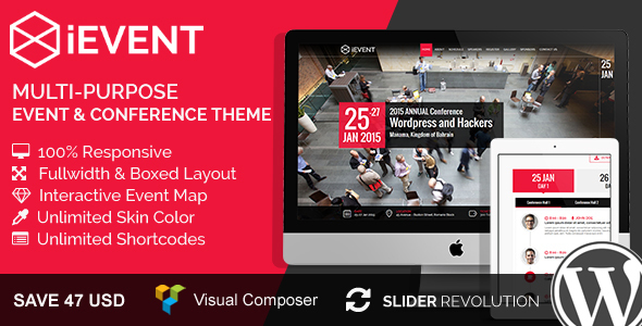 iEvent - Event & Conference WordPress Theme