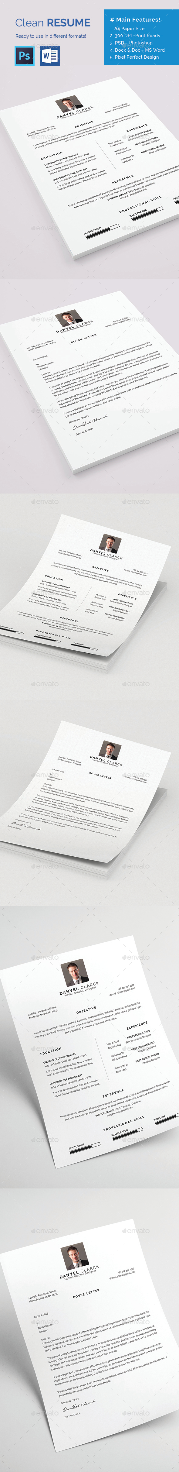 Clean Resume and Cover Letter