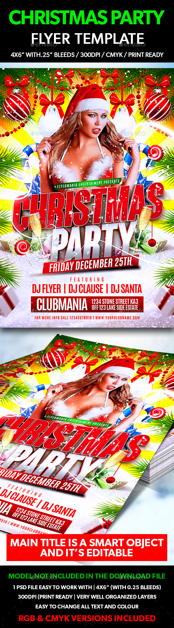 Christmas Party Flyer Template