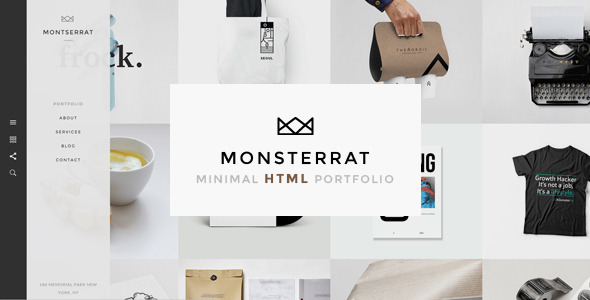 Monsterrat - Minimal HTML Portfolio Template