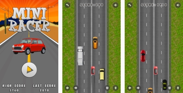 Mini Racer - HTML5 Game + Android + AdMob (Capx)