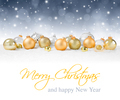 Photo of golden baubles background | Free christmas images