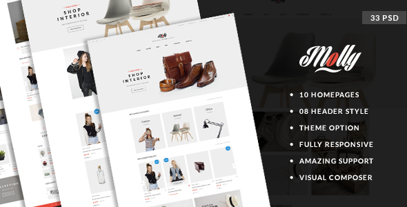 Molly - Elegant & Clean PSD Template