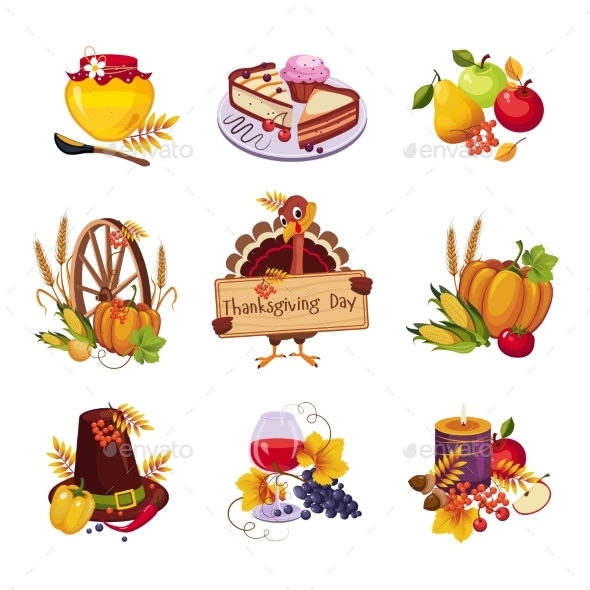 Thanksgiving Decorative Elements