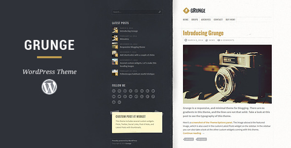 Grunge - Responsive Blog Theme