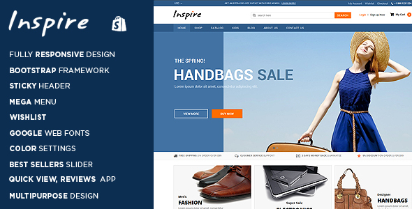 Inspire - Responsive Shopify Theme