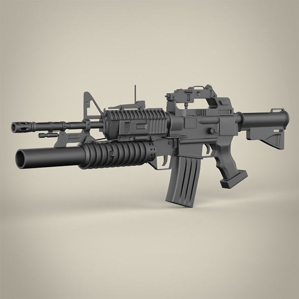 C15-M203 Machine Gun - 3DOcean Item for Sale