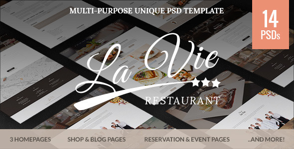 Catering - Restaurant & Cafe PSD Template