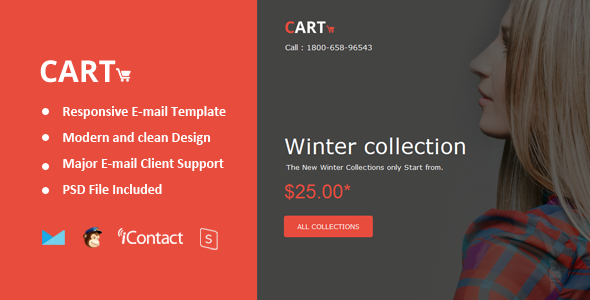 Cart Mail - Responsive E-mail + Online Access