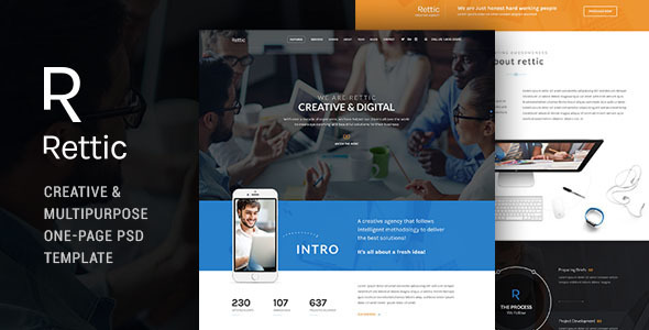 Rettic - Multipurpose PSD Template