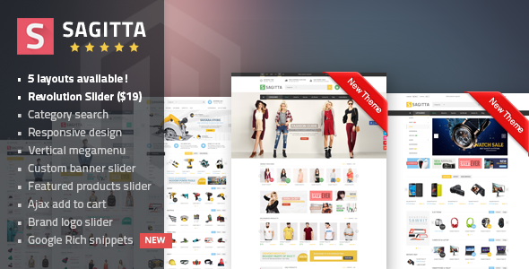 Sagitta - Mega Store Responsive Magento Theme