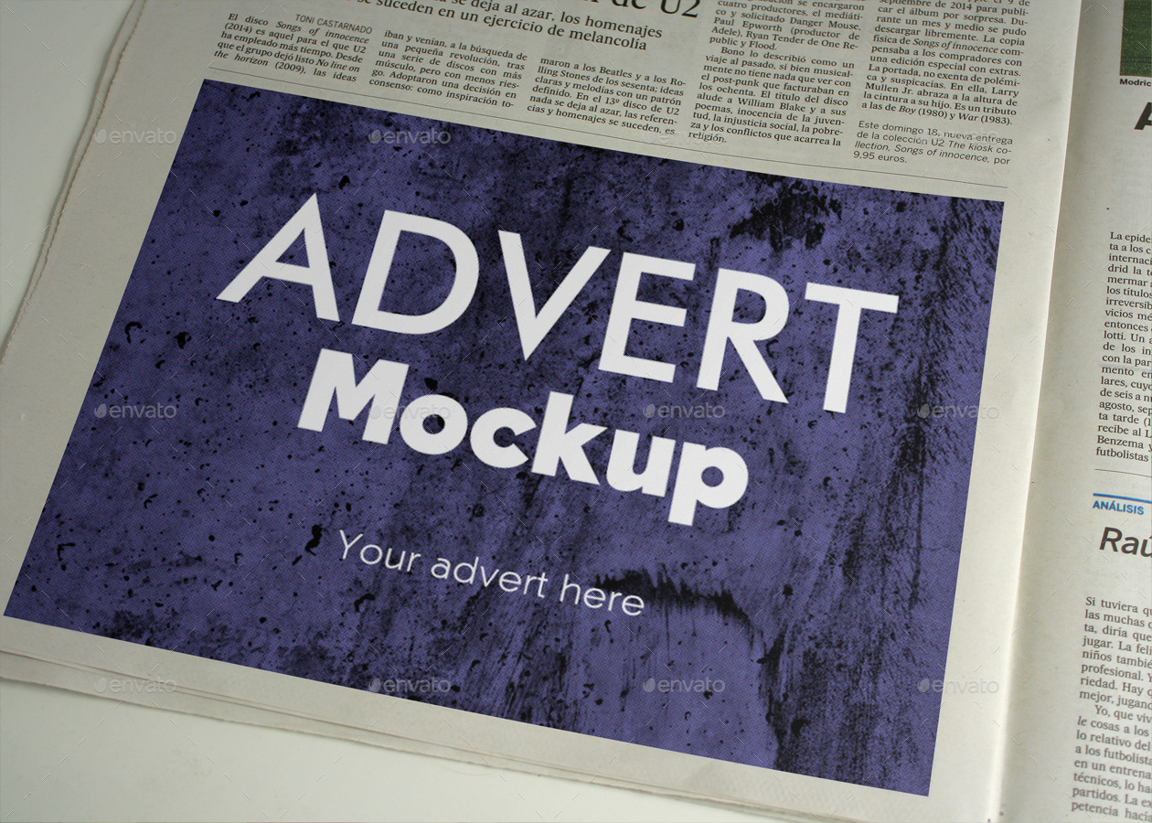 Download 7 Newspaper Ad Mockups by Galerum | GraphicRiver
