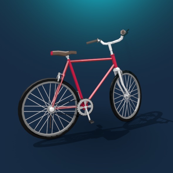 Bicycle Low Poly - 3DOcean Item for Sale