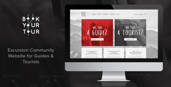 Book Your Tour - Excursion Community PSD Template