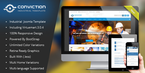 Conviction - Responsive Multi-Purpose Joomla Theme