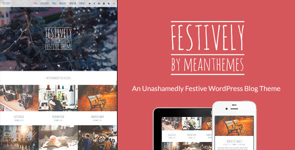 Festively: An Unashamedly Festive Blog Theme