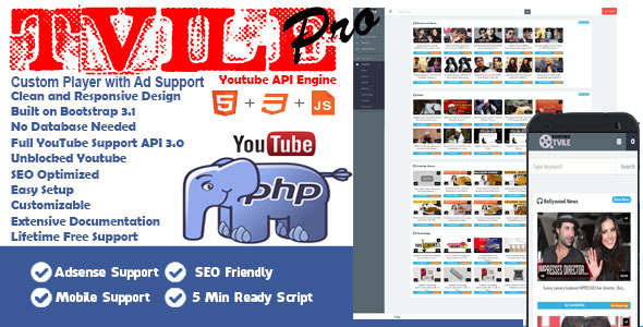 Tvile Youtube API Engine Pro