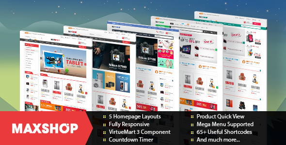 Maxshop - Multipurpose eCommerce Joomla Template