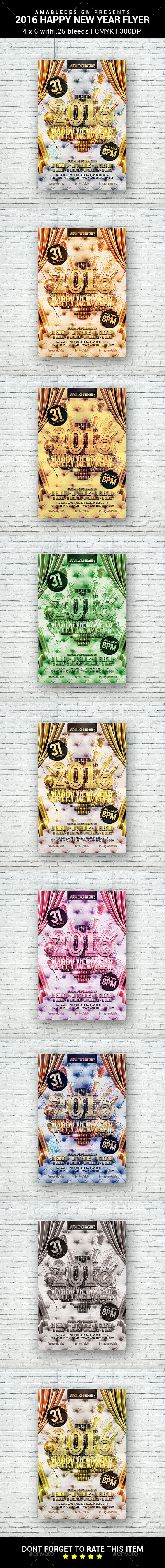 2016 Happy New Year Flyer