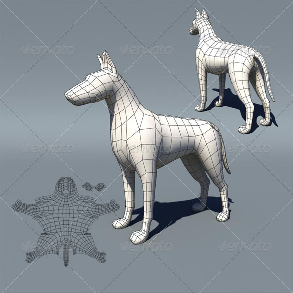 Lowpoly Dog Lowpoly Dog