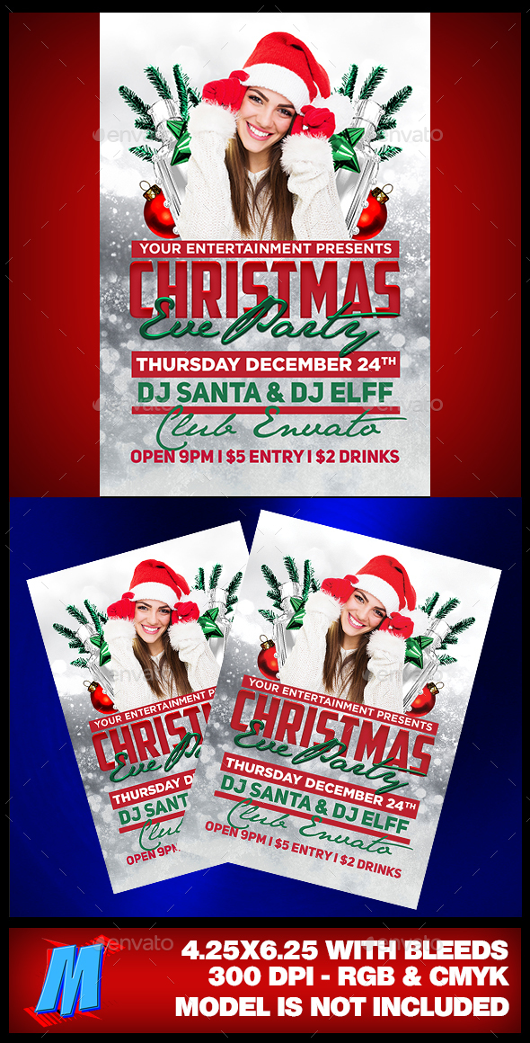 Christmas Party Flyer Template