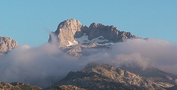 Mountain With Clouds Mountain With Clouds