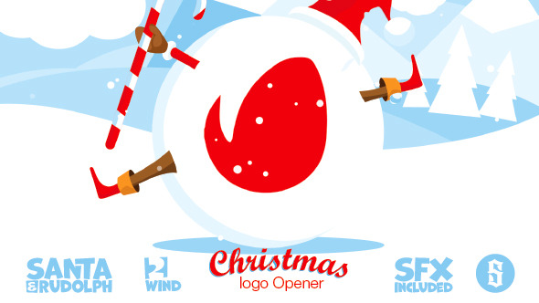 Christmas Logo Opener 2 - wind