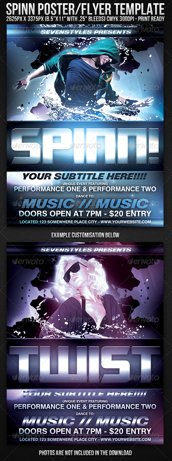Spinn Poster Flyer Template Spinn Poster Flyer Template