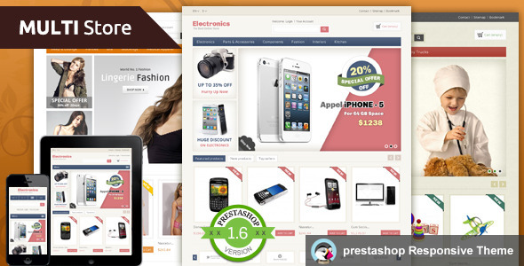 Multistore - Prestashop Responsive Theme