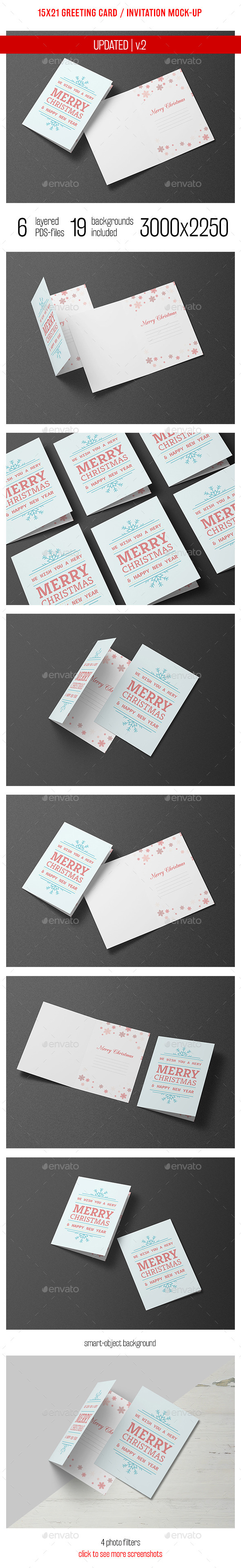 Greeting Card and Invitation Mock-up