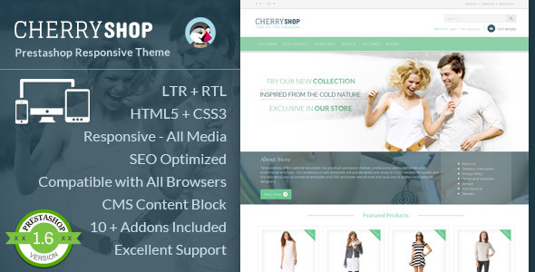 Cherry Shop - Responsive Prestashop Template