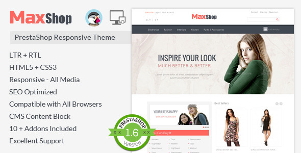 Maxshop - Prestashop Responsive Theme